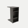 Hanah Home Mesa Auxiliar Escandinava Anthracite con Ruedas 30x40x63 cm Tablero Melamina 18 mm